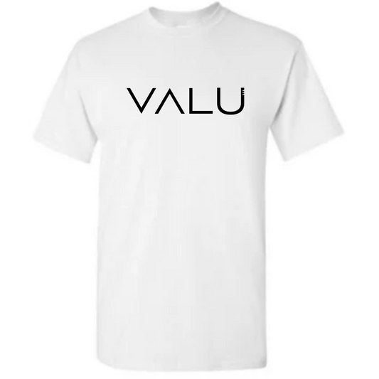 VALU original black (on white tee)