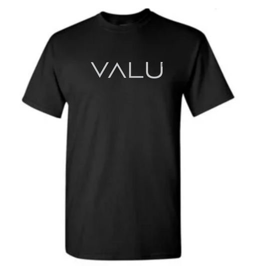 VALU original gray (on black tee)