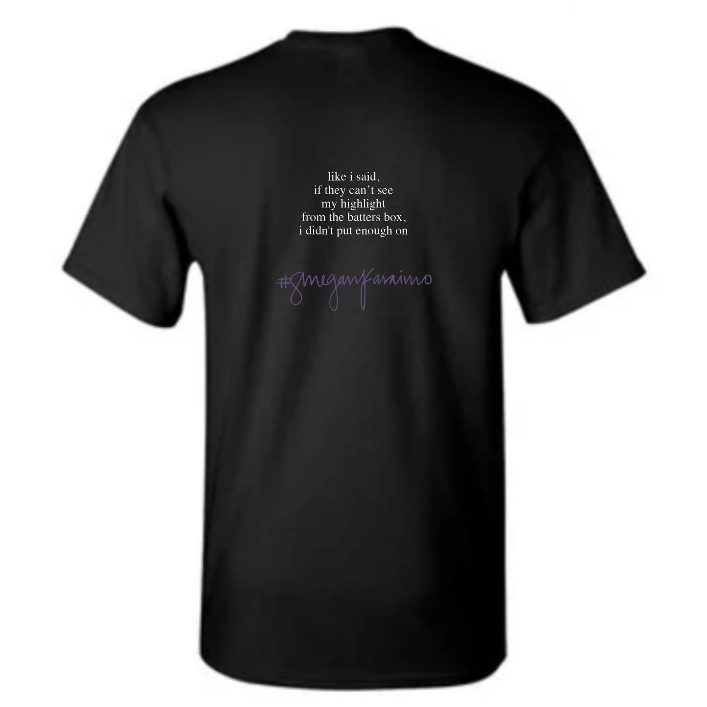 caption collection - highlight (on black tee)