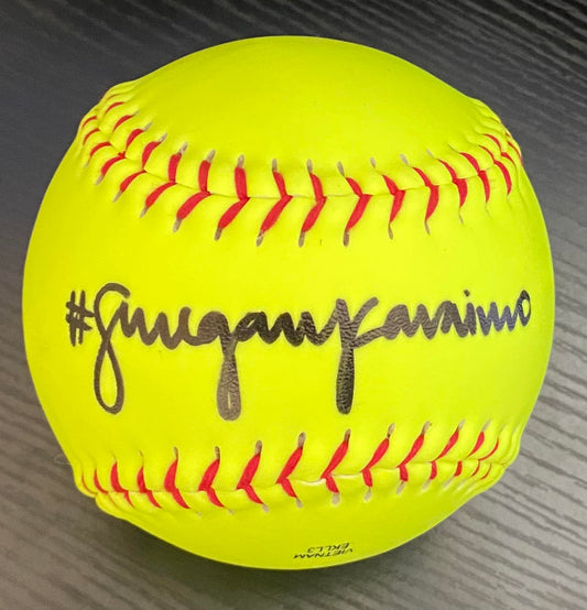 Megan Faraimo autographed softball