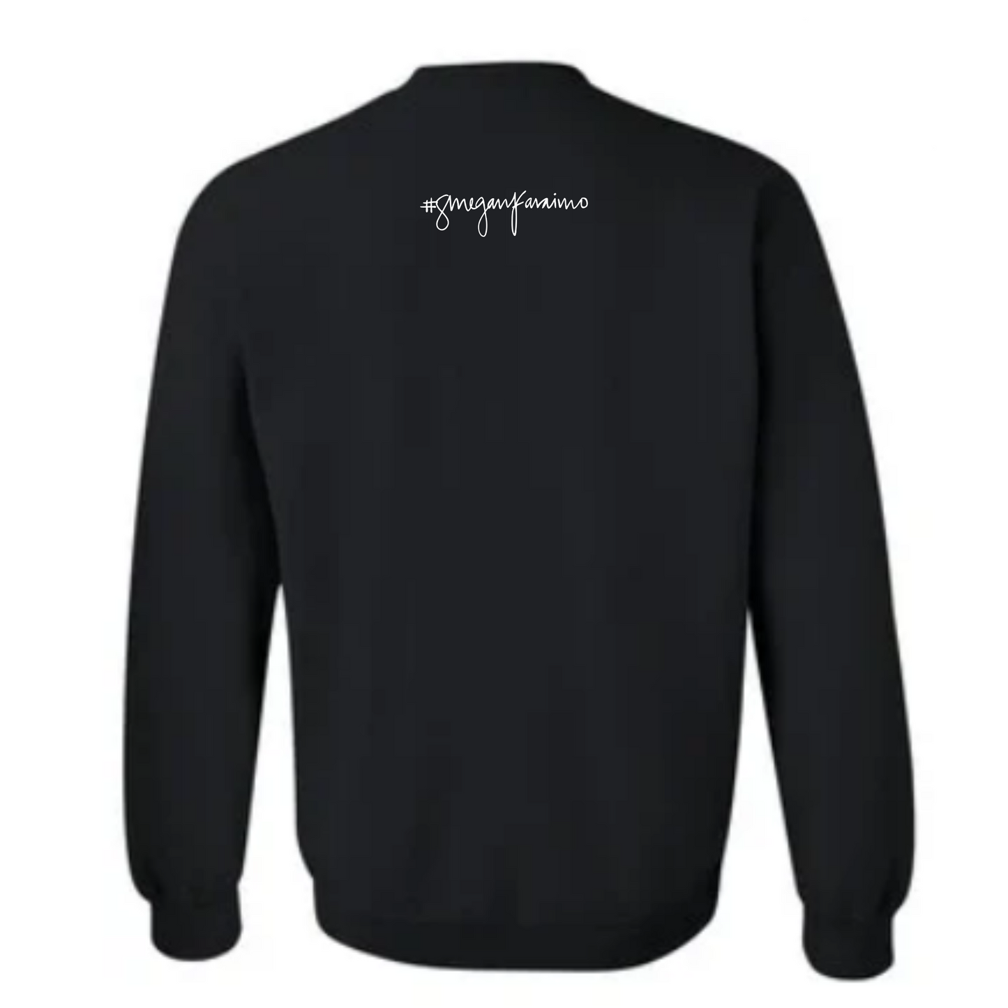 Valu script sweatshirt (in black)