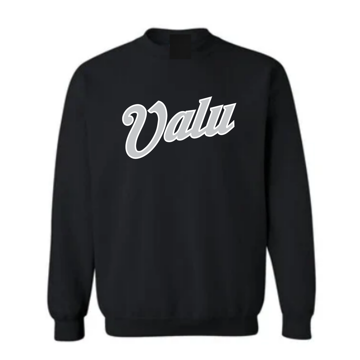 Valu script sweatshirt (in black)