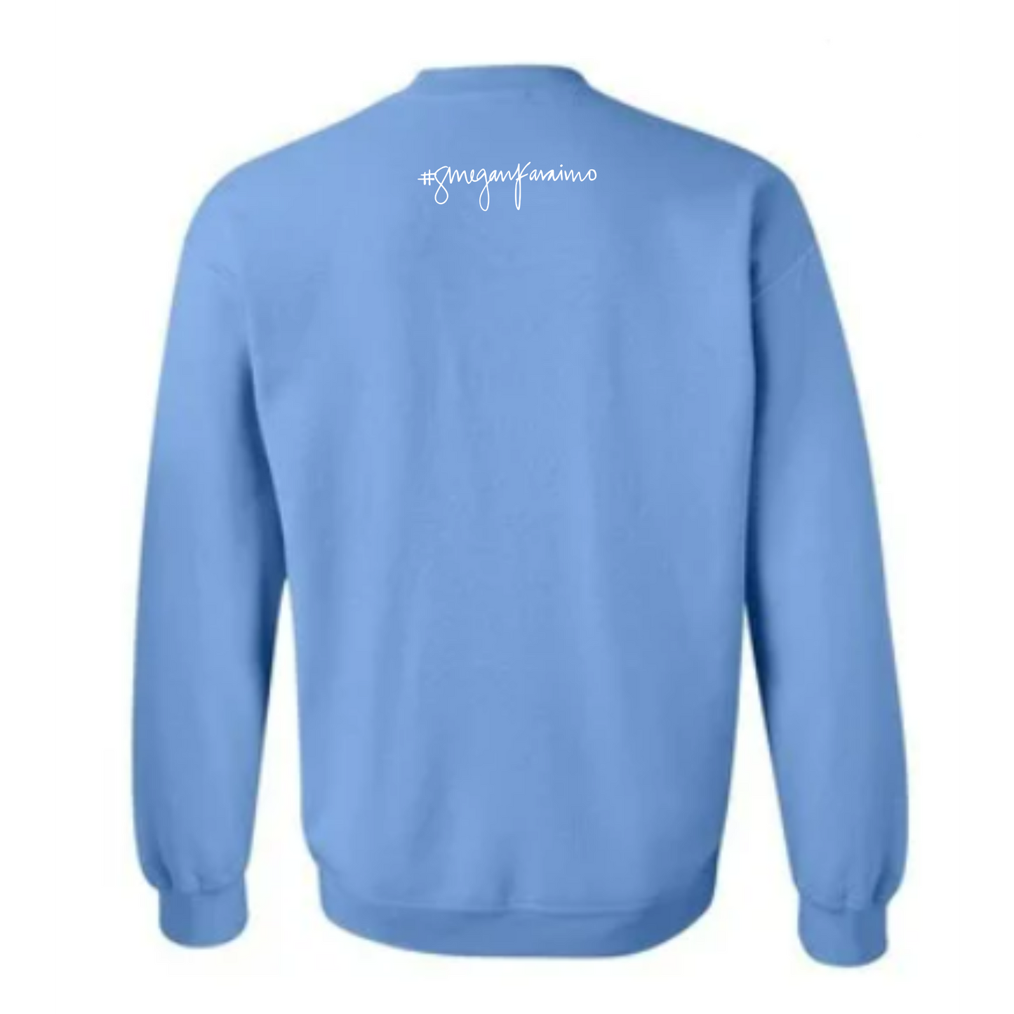 Valu script sweatshirt (in blue)